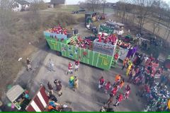 Faschingszug 2017 aus der Luft